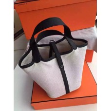 Hermes Picotin Lock Canvas Noir