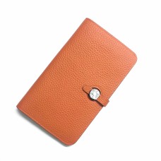 Hermes Dogon Portefeuille Togo Cuir H001 Orange