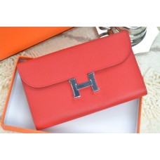 Portefeuille Hermes H Rouge Argent
