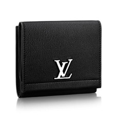 Portefeuille compact Louis Vuitton Lockme II M64309 Cuir Taurillon