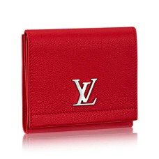 Portefeuille compact Louis Vuitton Lockme II M64308 Cuir Taurillon