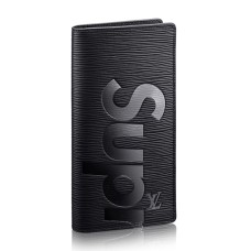 Portefeuille Louis Vuitton x Supreme Brazza M67721 Epi Cuir