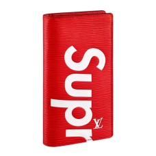 Portefeuille Louis Vuitton x Supreme Brazza M67719 Cuir Epi