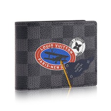 Louis Vuitton Portefeuille Multiple N64439 Damier Graphite Autocollants