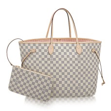 Louis Vuitton Neverfull GM N41604 Damier Azur Toile