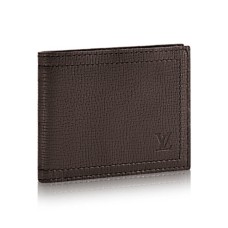 Portefeuille compact Louis Vuitton M64136 Utah Leather