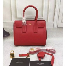 Saint Laurent Sac De Jour Petit Cabas Rouge 22cm
