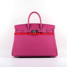 Hermes Birkin 30cm Togo Sacs à main en cuir Rose Silver