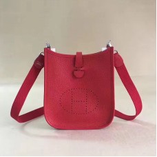 Sac Hermes Mini Evelyne TPM Rouge