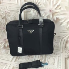 Sac fourre-tout en toile Prada pour hommes 0871 noir