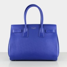 YSL Blue Downtown Tote Sacs en cuir de vache 2035