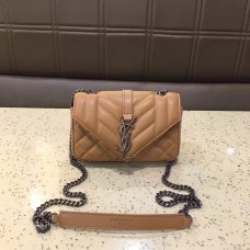 YSL Small Enveloppe Sac Bandoulière 17cm Abricot