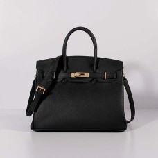Hermes Sac Birkin 30cm Togo Cuir avec Bandoulière Or Noir
