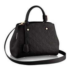 Louis Vuitton M41053 Montaigne BB Tote Bag Monogram Empreinte Cuir