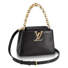 Louis Vuitton M42935 Capucines Mini Sac à Bandoulière Chaîne Cuir Taurillon
