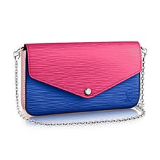 Louis Vuitton M61754 Pochette Felicie Chain Wallet Epi Cuir