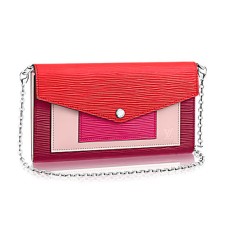 Louis Vuitton M62252 Chain Wallet Epi Cuir