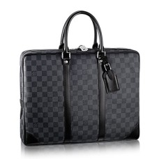 Louis Vuitton N41125 Porte-Documents Voyage Serviette Damier Toile Graphite