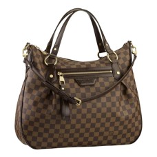 Louis Vuitton N41131 Evora MM Sac à Bandoulière Damier Ebene Toile