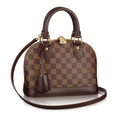 Louis Vuitton N41221 Alma BB Tote Bag Damier Ebene Toile