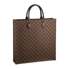 Louis Vuitton N41225 Sac Plat NM Tote Bag Damier Ebene Toile