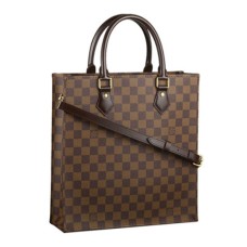 Louis Vuitton N41226 Sac Plat PM Tote Bag Damier Ebene Toile