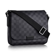 Louis Vuitton N41260 District PM Messenger Bag Damier Toile Graphite