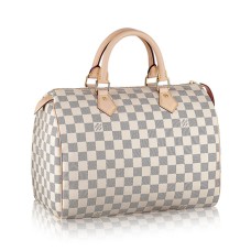 Sac cabas Louis Vuitton N41370 Speedy 30 Toile Damier Azur