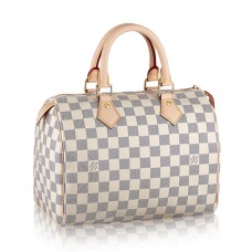 Sac cabas Louis Vuitton N41371 Speedy 25 Toile Damier Azur