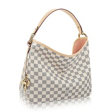 Louis Vuitton N41606 Délicieux Sac Hobo PM Damier Azur Toile