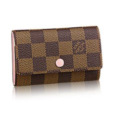 Louis Vuitton N41624 6 Porte Clés Damier Ebene Toile
