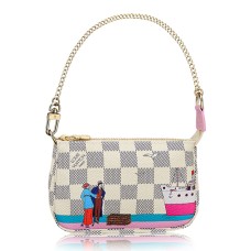 Louis Vuitton N41669 Mini Pochette Accessoires Damier Azur Toile