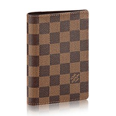 Louis Vuitton N60189 Housse de passeport Damier Ebene Canvas