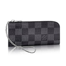 Louis Vuitton N61235 4 Porte-clés Toile Damier Graphite