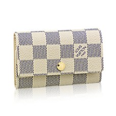 Louis Vuitton N61745 6 Porte Clés Damier Azur Toile