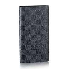 Louis Vuitton N62665 Portefeuille Brazza Damier Toile Graphite