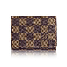 Porte-cartes de visite Louis Vuitton N62920 Toile Damier Ebene