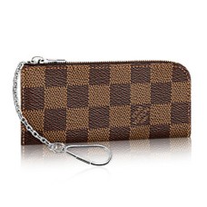 Louis Vuitton N63286 4 Porte Clés Damier Ebene Toile