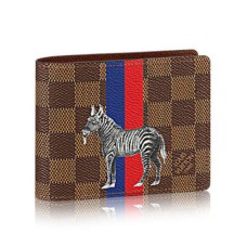 Louis Vuitton N63343 Portefeuille Multiple Damier Ebene Toile