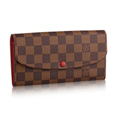Louis Vuitton N63544 Emilie Portefeuille Damier Ebene Toile