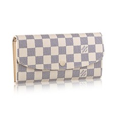 Louis Vuitton N63546 Portefeuille Emilie Damier Azur Toile