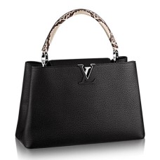 Louis Vuitton N91659 Capucines MM Tote Bag Taurillon Cuir
